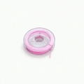 Roosa 0,8 mm elastikniidi pool ja niidi lähivaade