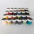 24 värvitoonis Miyuki Nylon Beading Thread B 0.25 mm niidipool 50 meetrit. Tugev seemnehelmeste niit ehtetöödeks.