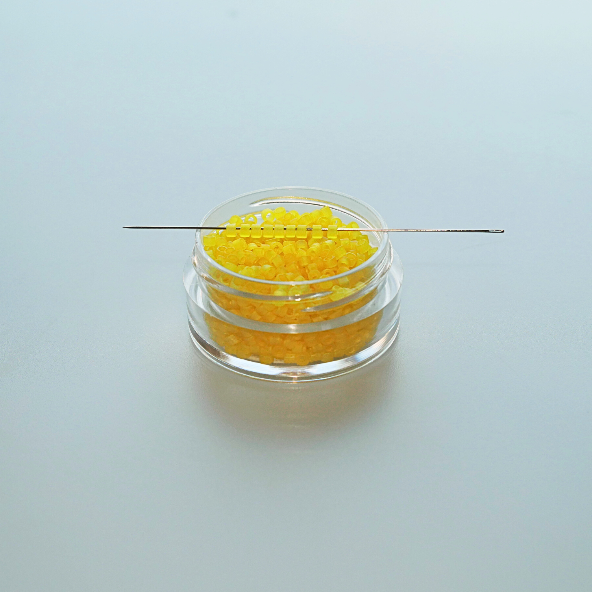 Miyuki-Delica-11-DB0854-Matte-Transparent-Yellow-AB