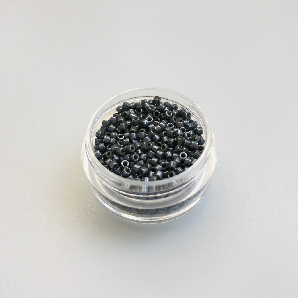 Miyuki-Delica-11/0-DB2368-Duracoat 
-Opaque-Dyed-Charcoal-5g