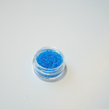 TOHO 15/0 ümmargused mikro-klaaspärlid, läbikumav vikerkaareläikega tumesinine akvamariin (Dark Aqua), värvikood 163B