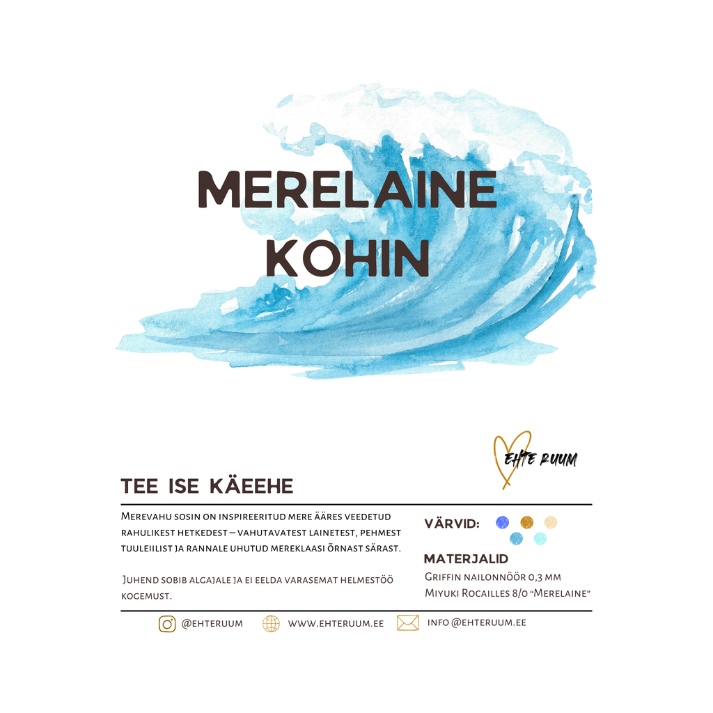 Merevahu kohin | seemnehelmestest käevõru algajale