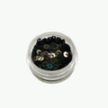 Andrea Bilics 3 mm mustad Orientali-viimistlusega lamedad litrid (Black 5020) tikkimiseks ja ehete valmistamiseks.