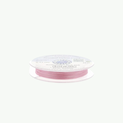 Griffin European Braided Nylon Thread 0,3-0,5 mm Dark Pink tumeroosa punutud nailonnöör 25 m poolil