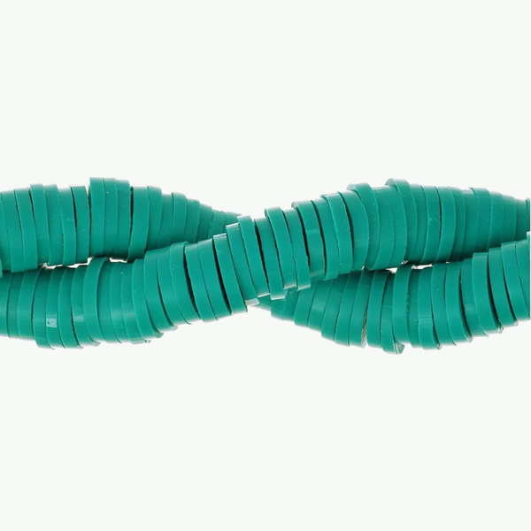 Mint Green polümeersavist heishi rondellhelmed käevõrude ja DIY ehete tegemiseks