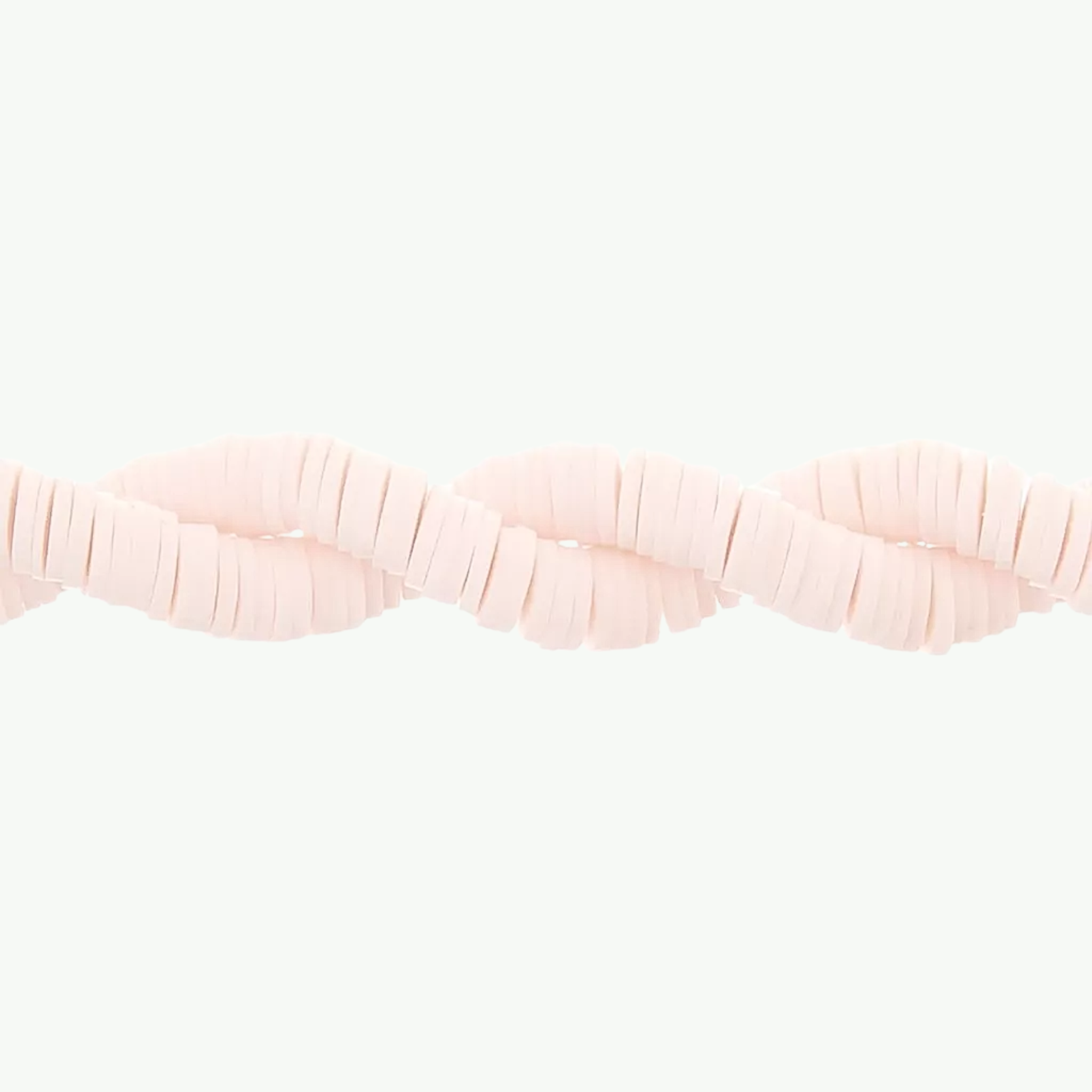 Pale Pink polümeersavist heishi rondellhelmed käevõrude ja DIY ehete tegemiseks