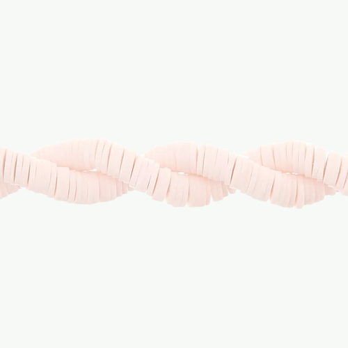 Pale Pink polümeersavist heishi rondellhelmed käevõrude ja DIY ehete tegemiseks