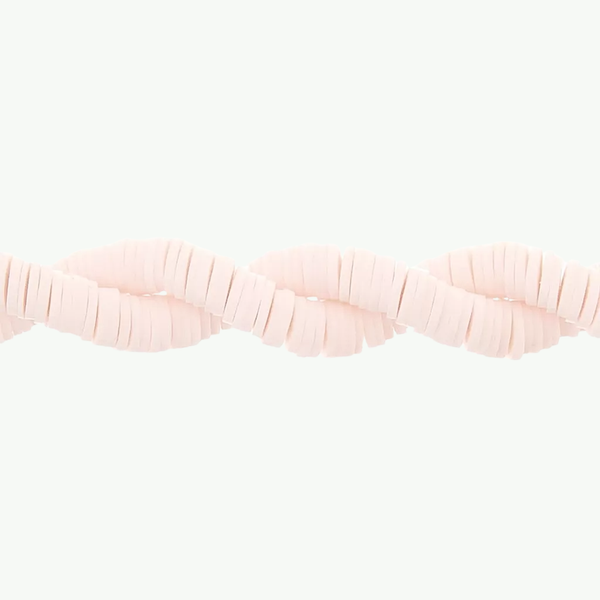 Pale Pink polümeersavist heishi rondellhelmed käevõrude ja DIY ehete tegemiseks