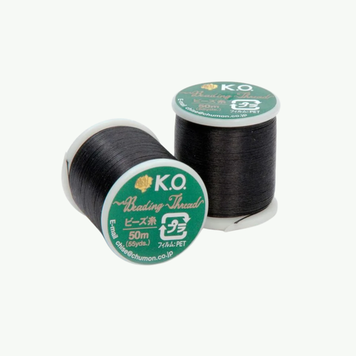 KO Thread 0,25 mm must helmeniit 50 m poolil seemnehelmestega ehete valmistamiseks
