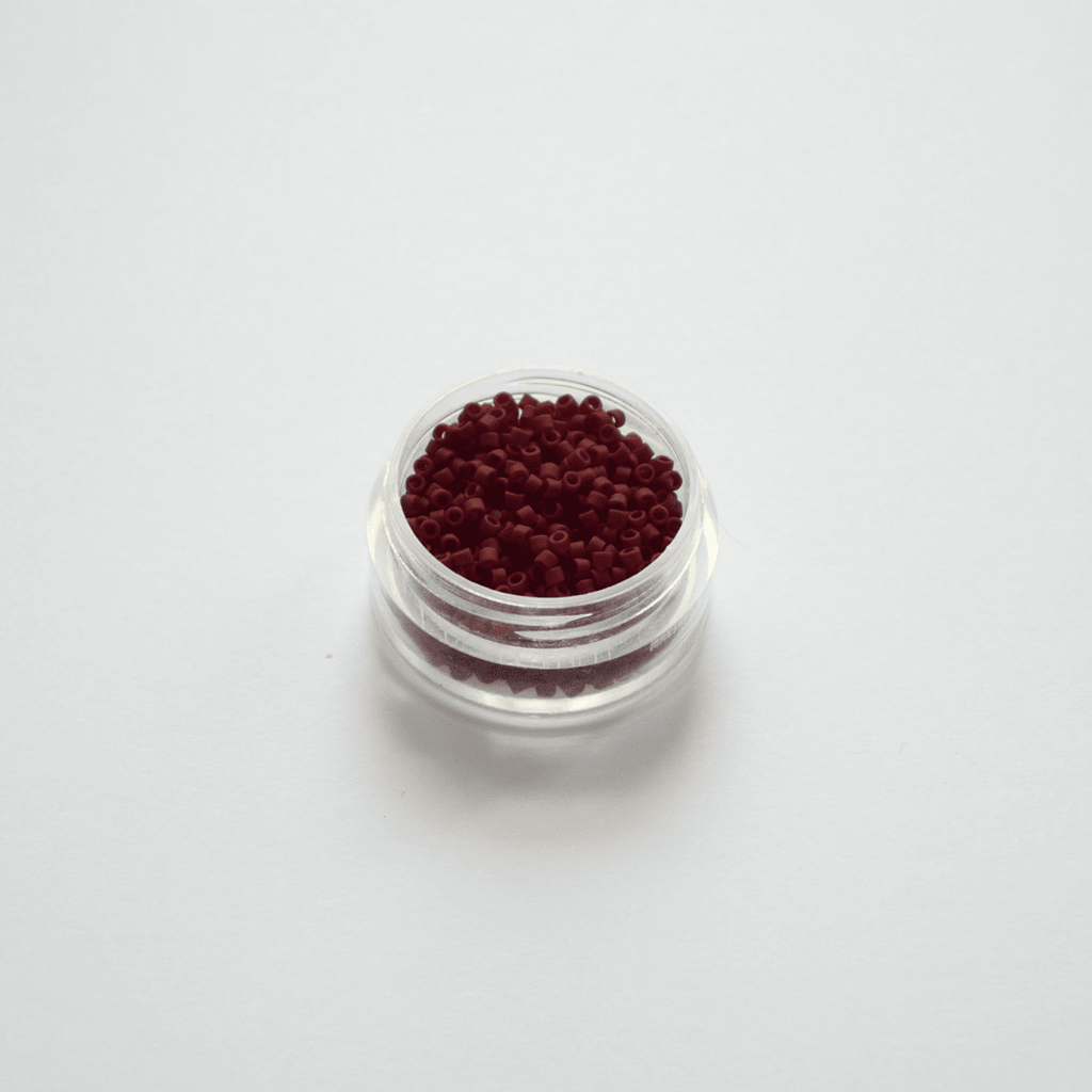Miyuki Delica 11/0 DB-1584 Matte Opaque Currant sõstrapunased silinderhelmed 5g pakendis