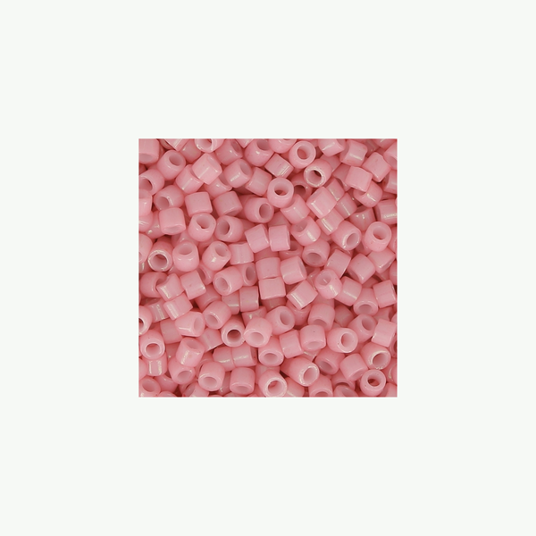 Miyuki Delica 11/0 DB-1906 Opaque Rosewater pehmed roosad klaashelmed, 5 g