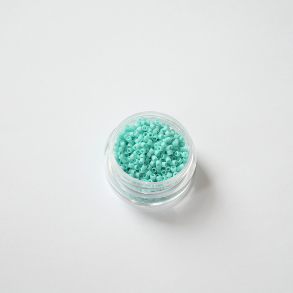 Miyuki Delica 11/0 DB-1595 Matte Opaque Sea Opal AB mereopaalsed silinderhelmed 5g pakendis