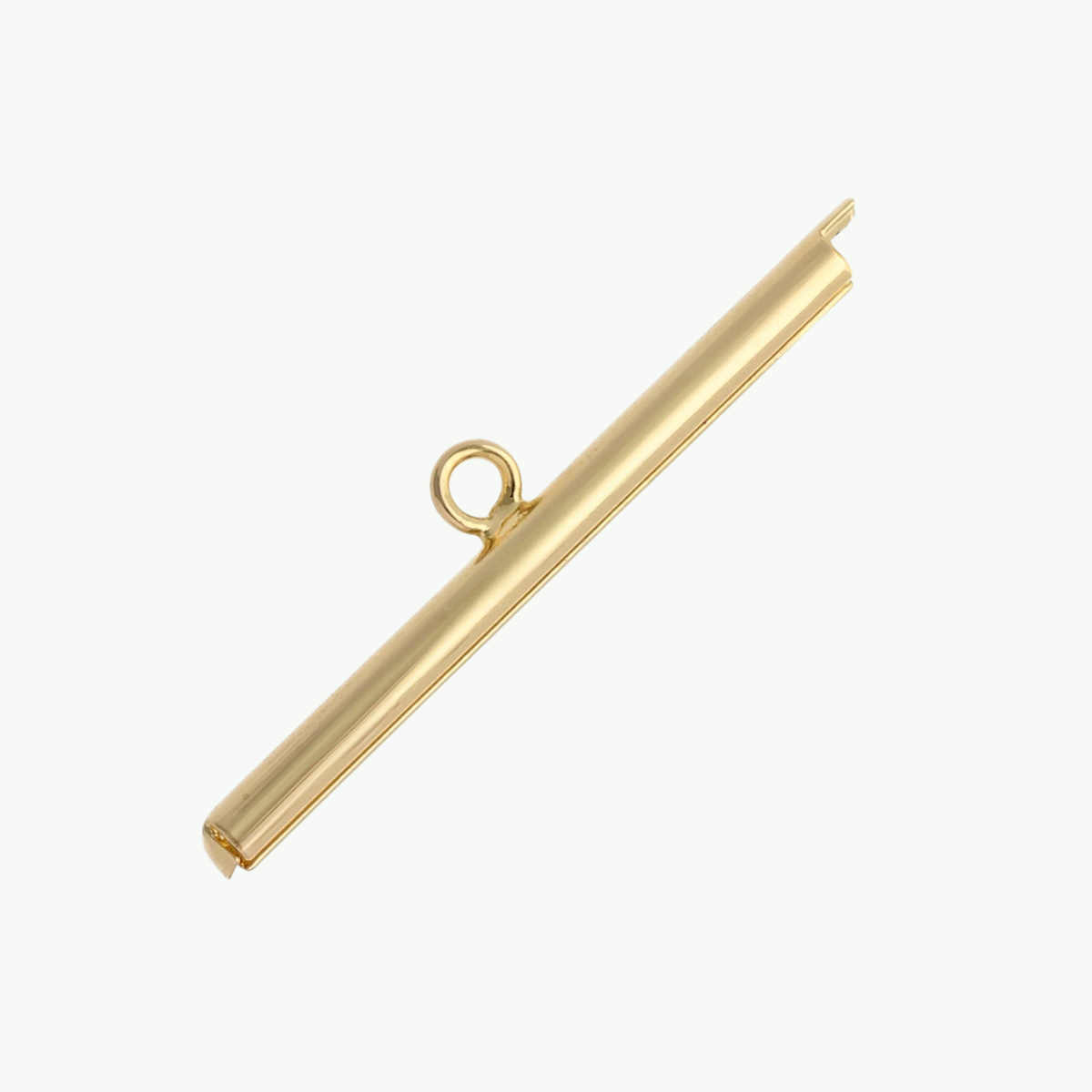 24K kullatud silindrikujuline helmepõimingu otsik Miyuki Delica helmestele 32 mm