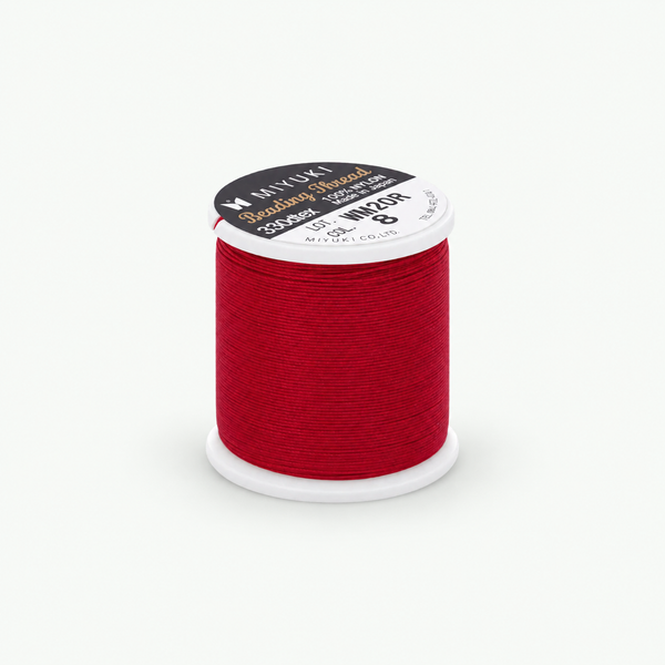 Miyuki B punane nailonhelmeniit Red 08, 50 meetrit poolil