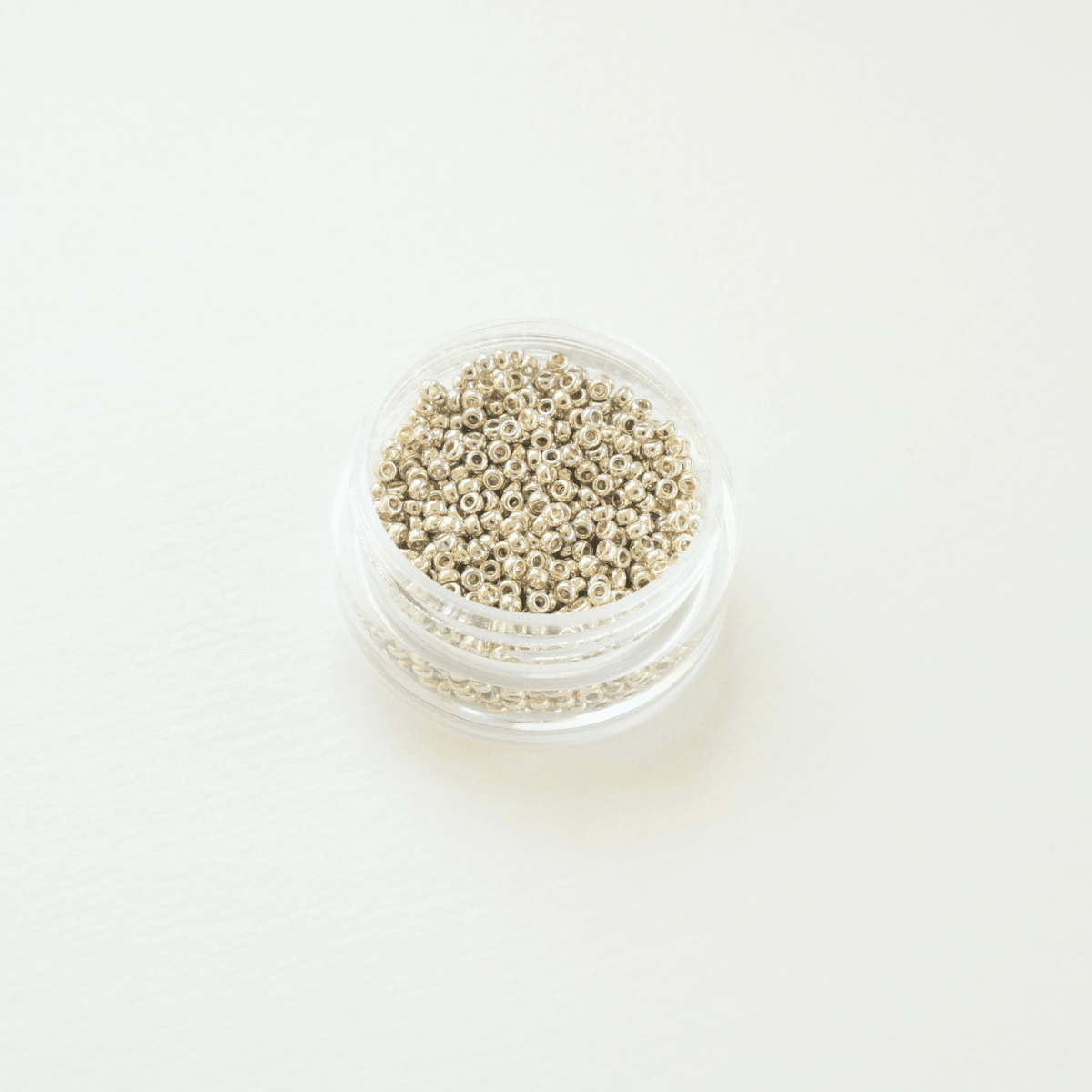 Miyuki Rocaille 15/0 #4201 DuraCoat Galvanized Silver