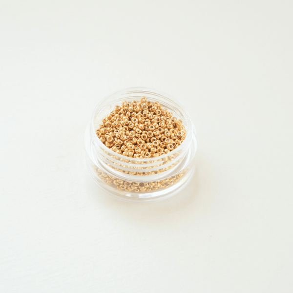 Miyuki Rocaille 15/0 #4202 DuraCoat Galvanized Gold