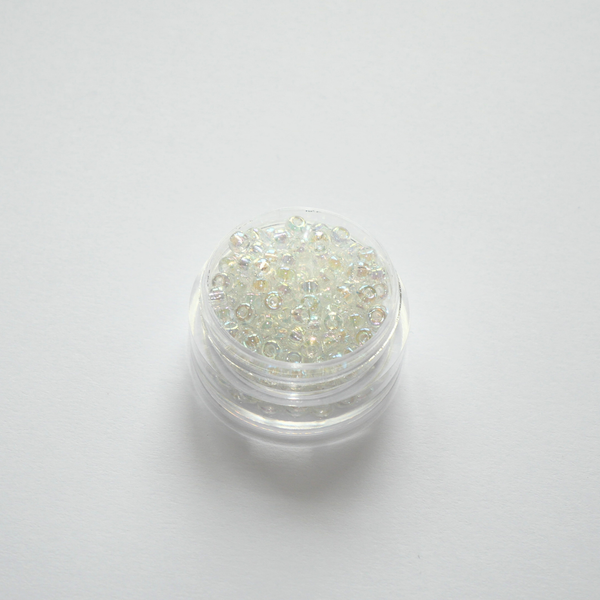 Miyuki Rocailles 8/0 250 Crystal AB läbipaistvad kristalltooniga seemnehelmed 5g pakendis