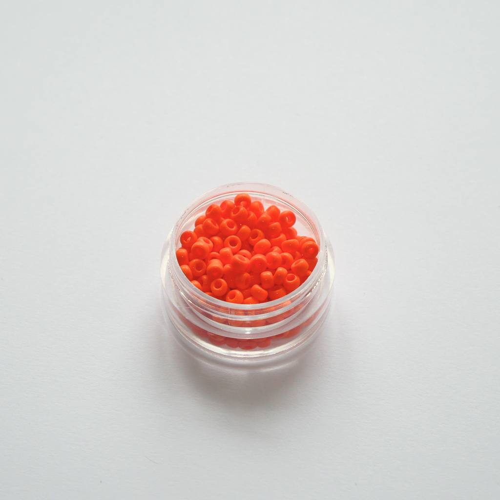 Miyuki Rocailles 8/0 406 Opaque Orange oranžid seemnehelmed 5g pakendis
