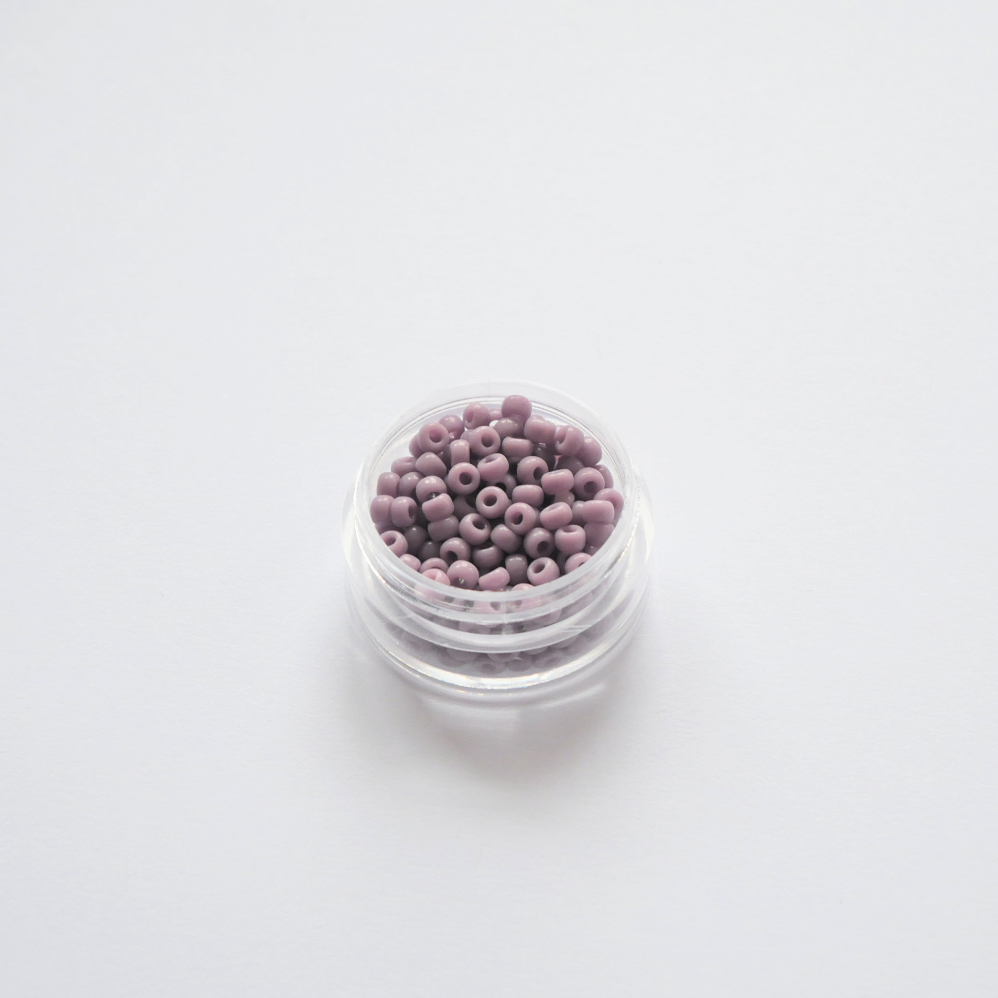 Miyuki Rocailles 8/0 410 Opaque Mauve lillakasroosad seemnehelmed 5g pakendis