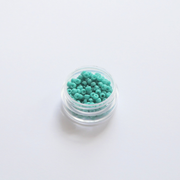 Miyuki Rocailles 8/0 412 Opaque Turquoise Green türkiisrohelised seemnehelmed 5g pakendis