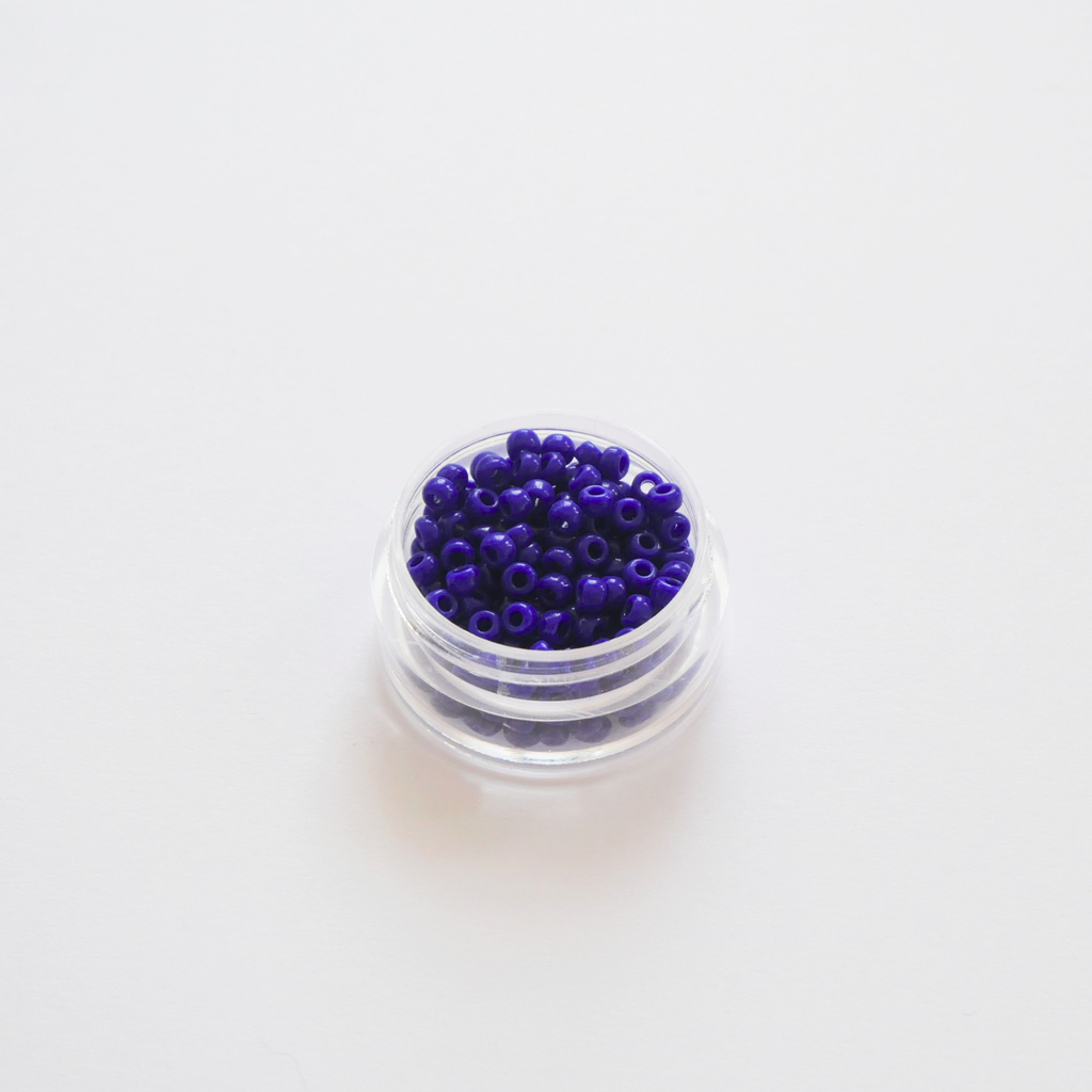Miyuki Rocailles 8/0 414 Opaque Cobalt koobaltsinised seemnehelmed 5g pakendis