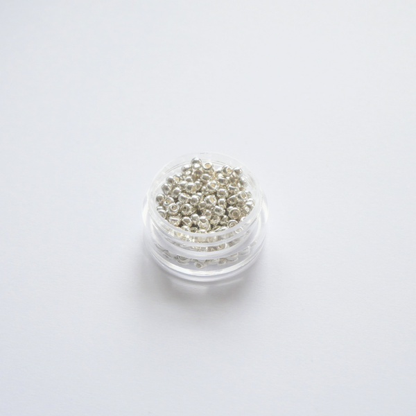 Miyuki Rocailles 8/0 961 Bright Sterling Silver Plated hõbedased seemnehelmed 5g pakendis
