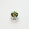 Miyuki Rocailles 8/0 Earth Tones topaasi-, petroolrohelistes, pruunides ja pronksistes toonides seemnehelmeste segu 5g