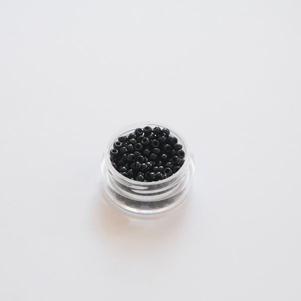 Miyuki Seed beads 8/0 401 Black läikivad mustad seemnehelmed 5g pakendis