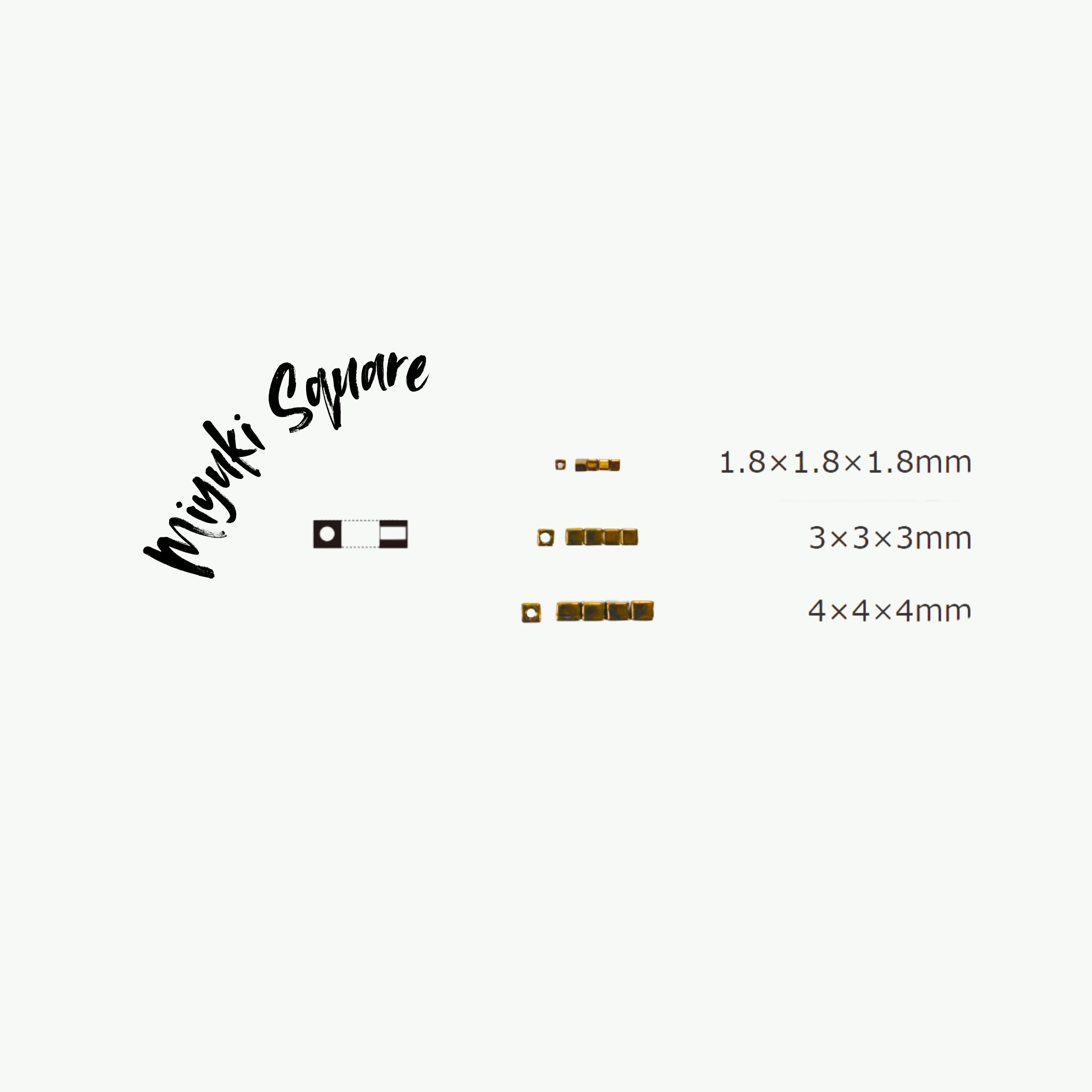 Miyuki Cube helmed - 0219 (10g)
