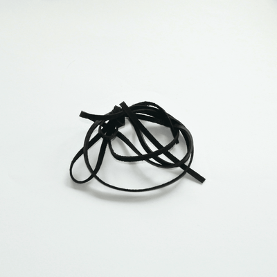Must naturaalne nahkpael 3 mm ehete ja käsitöö jaoks, pikkus 80 cm