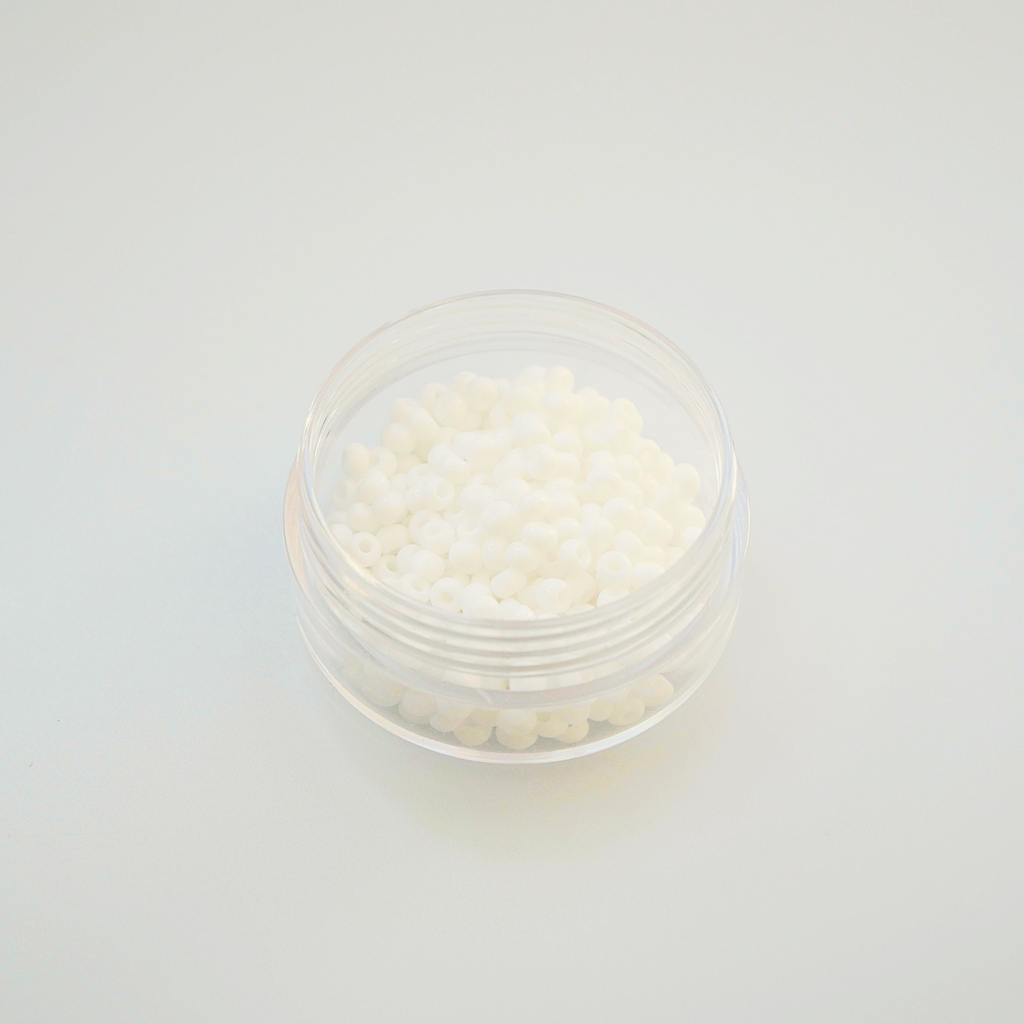 Kriitvalged Preciosa Ornela Rocailles 8/0 seemnehelmed 03050 Chalk White, 10 g
