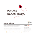 Punase klaasi rada | nahkpaelale põimitud käeehte komplekt