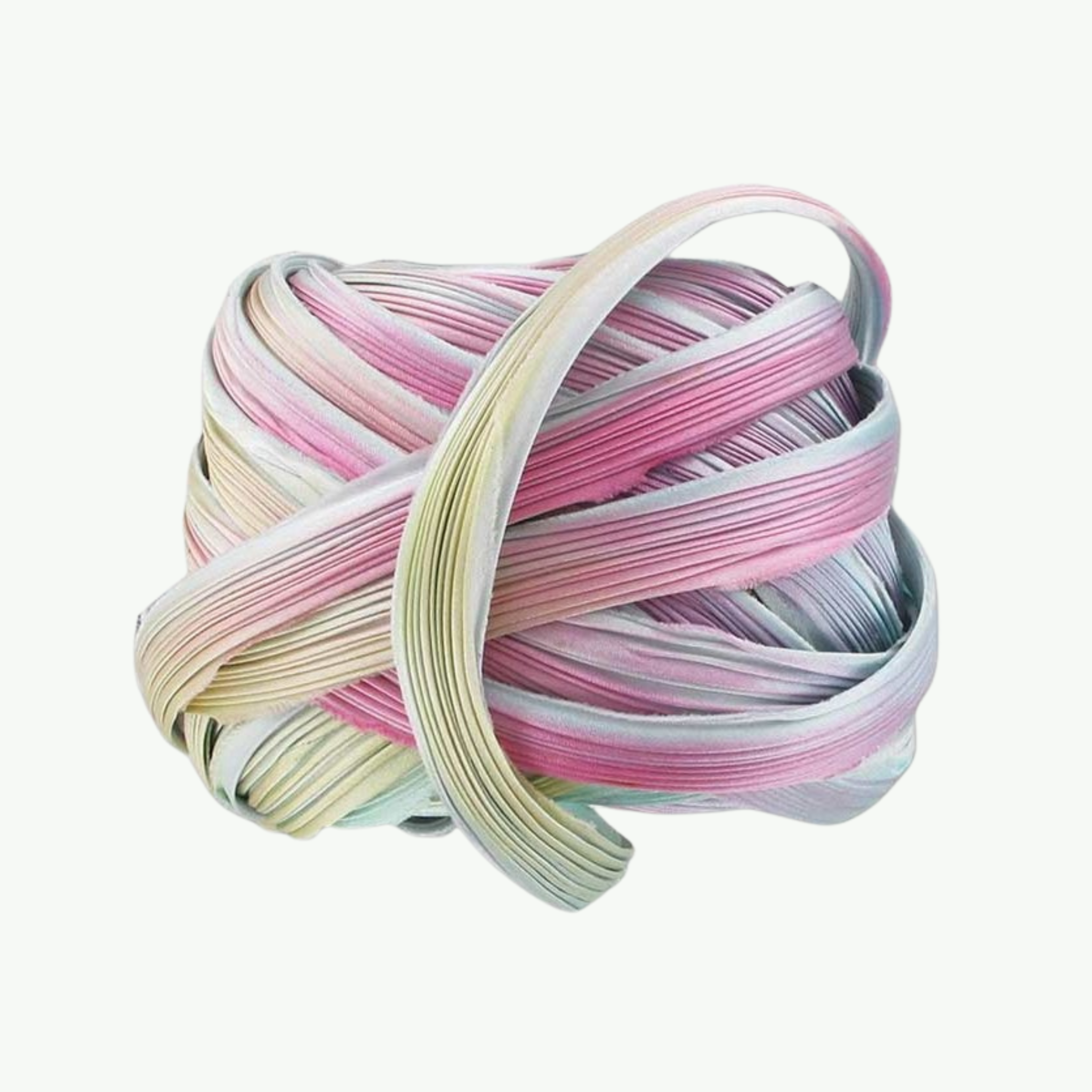 Silver Lining Borealis toonis voldiline Shibori siidpael helmestikandi ja tekstiilehete valmistamiseks