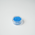 TOHO 15/0 ümmargused mikro-seemnehelmed, läbipaistmatu rukkisinine (Opaque Cornflower), värvikood 43D.