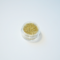 TOHO 15/0 ümmargused mikro-seemnehelmed, PermaFinish galvaniseeritud Yellow Gold kirkollane kuld, värvikood PF559.