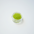 TOHO 15/0 ümmargused mikro-seemnehelmed, matt läbikumav laimiroheline (Transparent-Frosted Lime Green), värvikood 4F.