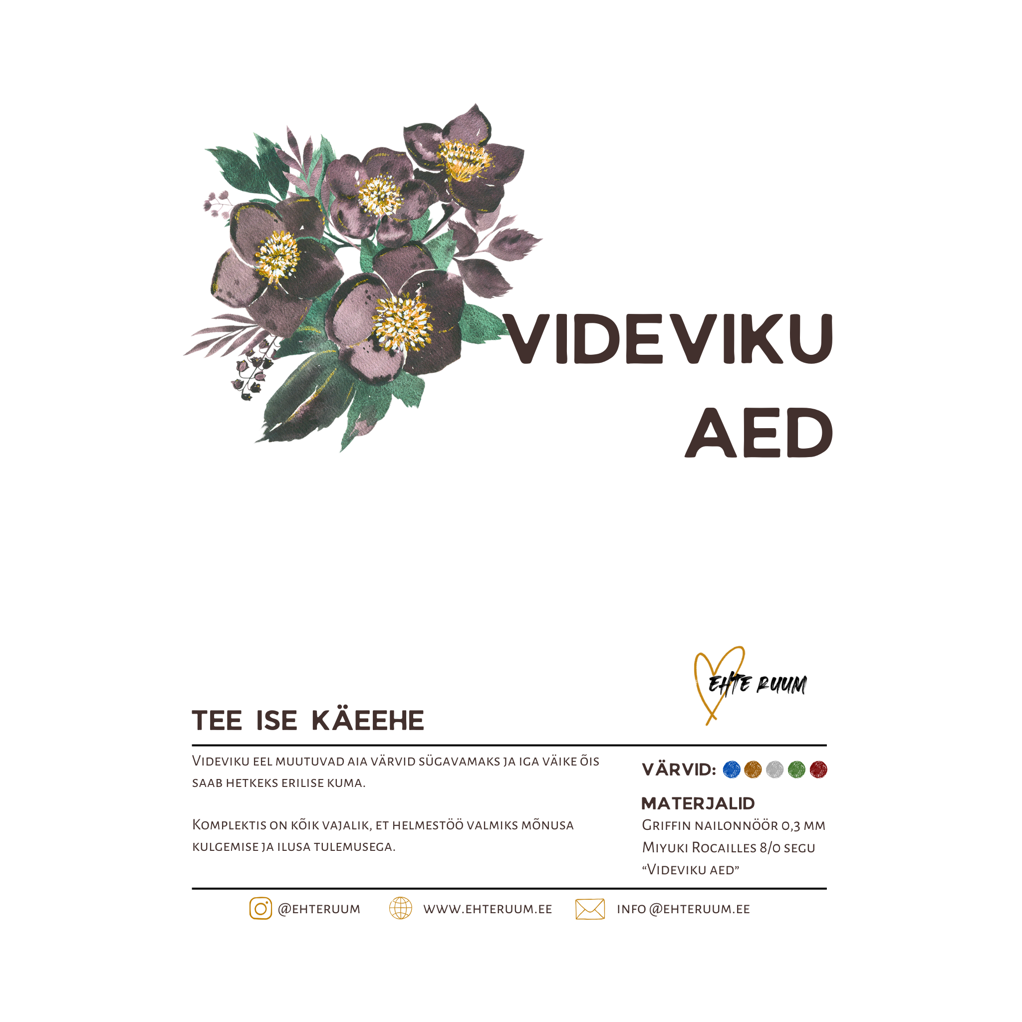Videviku aed | seemnehelmestest käevõru algajale